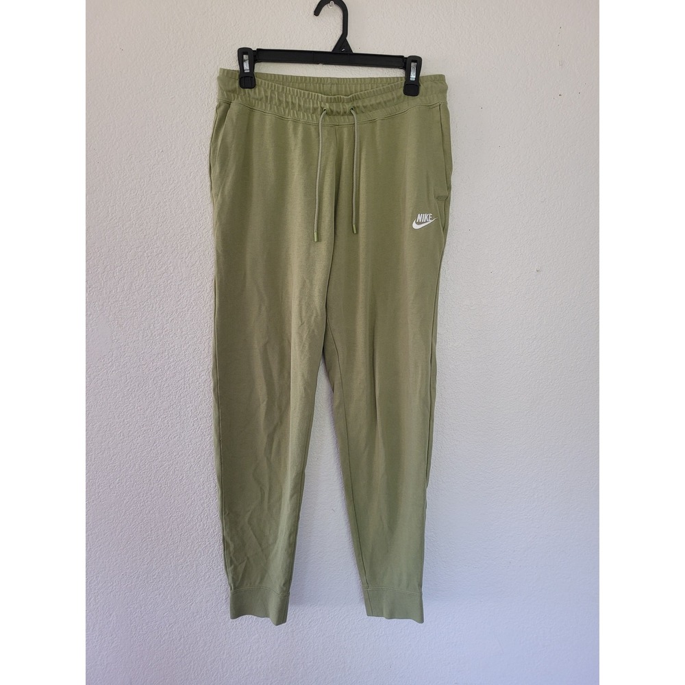 Nike‎ Women's Joggers Drawstring Waist Olive Green Casual Pants Size L #18